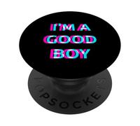 I'm A Good Boy 2000s Grunge Aesthetic Dog Themed PopSockets PopGrip Adhesivo