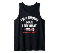 I'm A Grown Man I Do What My Daughter Wants Funny Dad Father Camiseta sin Mangas