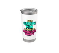 I'm A Grown Man I Do What My Daughter Wants Vaso térmico de acero inoxidable de doble pared