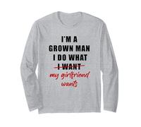 I'm a Grown Man I Do What... My Girlfriend Wants Humor Manga Larga