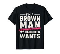 I'm A Grown Man My Daughter Makes The Rules Funny Dad Camiseta