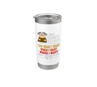 I'm A Grumpy Old Man I Do What I Want When I Want Funny Vaso térmico de acero inoxidable de doble pared