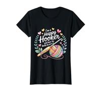 I'm A Happy Hooker and Have The Balls To Prove It - Camiseta gráfica económica, Mujer, Negro, S