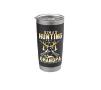 I'm A Hunting Grandpa Hunter Life Adventure Nature Lover Vaso térmico de acero inoxidable de doble pared