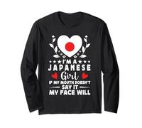 I'm a Japanese Girl Japanese Face Japan Flag Manga Larga