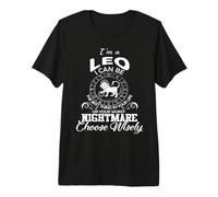 I'm A Leo Choose Wisely Funny Zodiac Astrología Signo de León Camiseta Premium