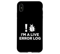 Im A Live Error Log Soporte Técnico Humor Carcasa para iPhone XS MAX