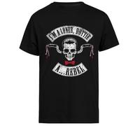 Im A Loner...A Rebel Camiseta Negra para Hombres De Manga Corta Black Men tee Short Sleeve T-Shirt