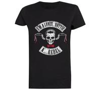 Im A Loner...A Rebel Camiseta Negra para Mujeres De Manga Corta Black Women tee Short Sleeve T-Shirt
