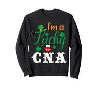 I'm a Lucky CNA Nurse Shamrock Hat St Patricks Day for Nurse Sudadera