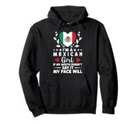 I'm a Mexican Girl Mexican Face Mexico Flag Sudadera con Capucha