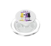 I'm a Mixtape - Pintura de Goteo de Casete no binaria Retro PopSockets PopGrip para MagSafe