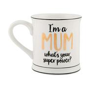 I'm a Mum, What's Your Superpower? Porcelain Mug | Gifts for Mums