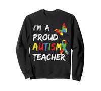 I'm a Orgulloso Autismo Maestro Awareness Puzzle Ribbon Sudadera
