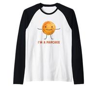 I'm a Pancake Funny Pancake Meme Hilarious Breakfast Camiseta Manga Raglan