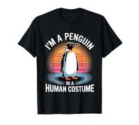 I'm A Penguin In A Human Costume Kid Cosplay Cute |- Camiseta