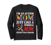 I'm A Proud Autism Mom Mother's Day Autism Awareness Mom Manga Larga