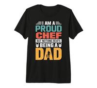 I'm A Proud Chef Being A Dad Funny Fathers Camiseta Premium