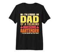 I'm A Proud Dad Bartender Funny Bartending Alcoholic Drink Camiseta Premium