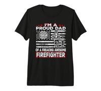 I'm A Proud Dad of Freaking Awesome Firefighter Fathers Day Camiseta Premium