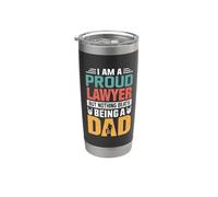 I'm A Proud Lawyer Being A Dad Funny Fathers Vaso térmico de acero inoxidable de doble pared