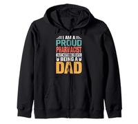 I'm A Proud Pharmacist Being A Dad Funny Fathers Sudadera con Capucha