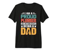 I'm A Proud Plumber Being A Dad Funny Fathers Camiseta Premium