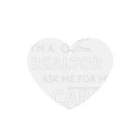 I'M A Realtor Ask Me Printing - Ambientador para coche, 10 piezas, hojas aromáticas, accesorios para colgar el coche con cuerdas para decoración