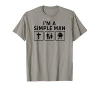 Im A Simple Man Faith Family BBQ Grilling Funny Conservative Camiseta
