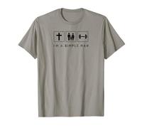 Im A Simple Man Faith Family Weightlifting Christian Dad Camiseta