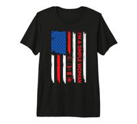 I'm A Simple Woman Flip Wine Camp Dog Paw USA Flag 4th July Camiseta Premium
