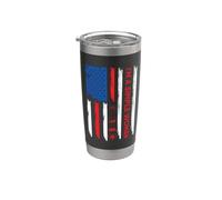 I'm A Simple Woman Flip Wine Camp Dog Paw USA Flag 4th July Vaso térmico de acero inoxidable de doble pared