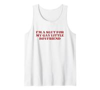 I'm A Slut For My Gay Little Boyfriend Y2k Aesthetic Trendy Camiseta sin Mangas