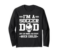 I'm A Soccer Dad Skull Softball Player Funny Fathers Day Manga Larga