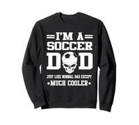 I'm A Soccer Dad Skull Softball Player Funny Fathers Day Sudadera