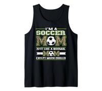 I'm A Soccer Mom Funny Cool Mom Leopard For Mothers Day Camiseta sin Mangas