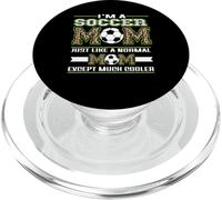 I'm A Soccer Mom Funny Cool Mom Leopard For Mothers Day PopSockets PopGrip para MagSafe