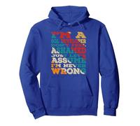 I'm A SQL Developer Don't Feel Ashamed Vintage Style Funny Sudadera con Capucha, Unisex para Adultos, Azul Real, XXL