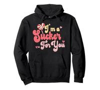Im A Sucker For You Candy Valentine Retro Pun Cita Diseño Sudadera con Capucha