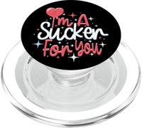 I'm a Sucker For You Piruleta Corazón de Caramelo de San Val PopSockets PopGrip para MagSafe