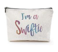I'm A Swiftie Zipper Makeup Bag Swiftie Cosmetic Bag Singer Team Era Tour Fans Gift Music Concert Taylor Swift Lover Merchandise