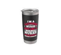 I'm A Tattooed Nurse Just Like A Normal Nurse Funny Nursing Vaso térmico de acero inoxidable de doble pared