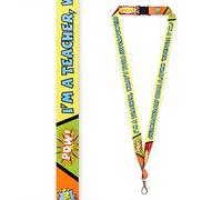 I'm A Teacher, What's Your Superpower Lanyard Teacher Leaving Gifts Unisex Superhero