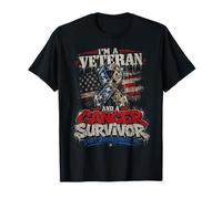 Im A Veteran and A Cancer Survivor Dont Underestimate Me Camiseta