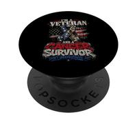 Im A Veteran and A Cancer Survivor Dont Underestimate Me PopSockets PopGrip Adhesivo
