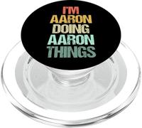 I'm Aaron Doing Aaron Things - Funny Diciendo Cool Name Aaron PopSockets PopGrip para MagSafe