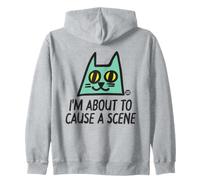 I'm About To Cause A Scene Funny Cat Sudadera con Capucha