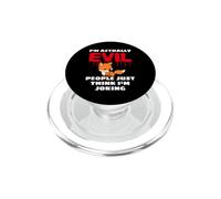 I'm Actually Evil People Just Think I'm Joking Zorro PopSockets PopGrip para MagSafe