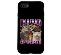 I'm Afraid Of Women Funny Cat Meme Bootleg Gráfico Carcasa para iPhone SE (2020) / 7 / 8