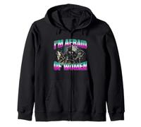 I'm Afraid of Women -Funny Daying Wolf Meme Chicos Novedad Hombres Sudadera con Capucha